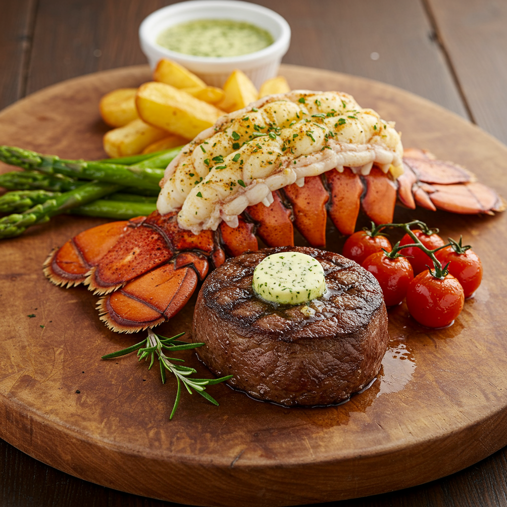 13. Grilled Lobster Surf and Turf