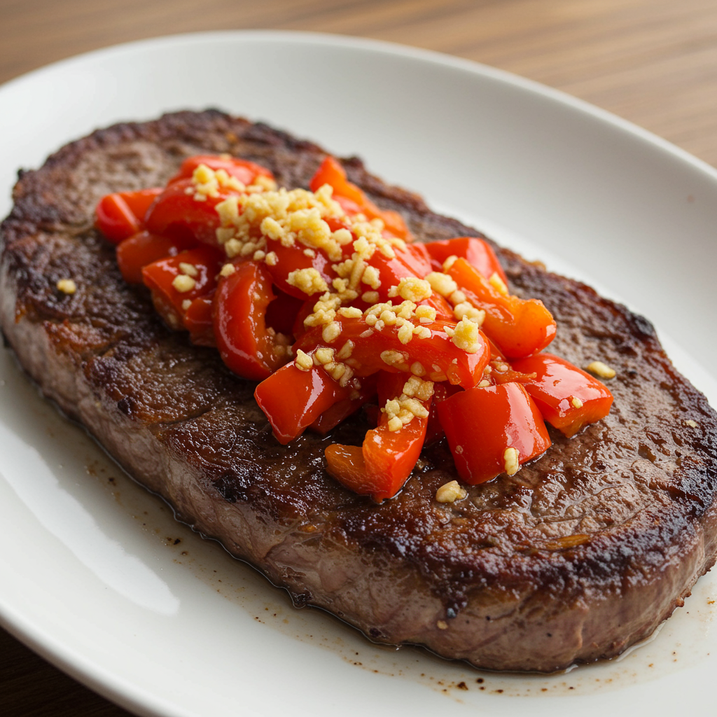 14. Garlic Red Pepper Steak