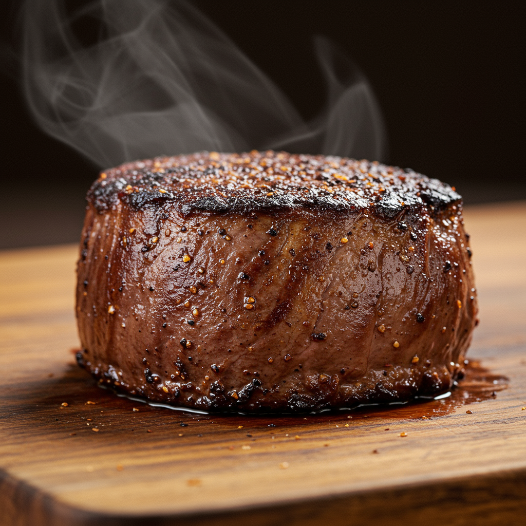 15. Five-Spice Crusted Filet Mignon