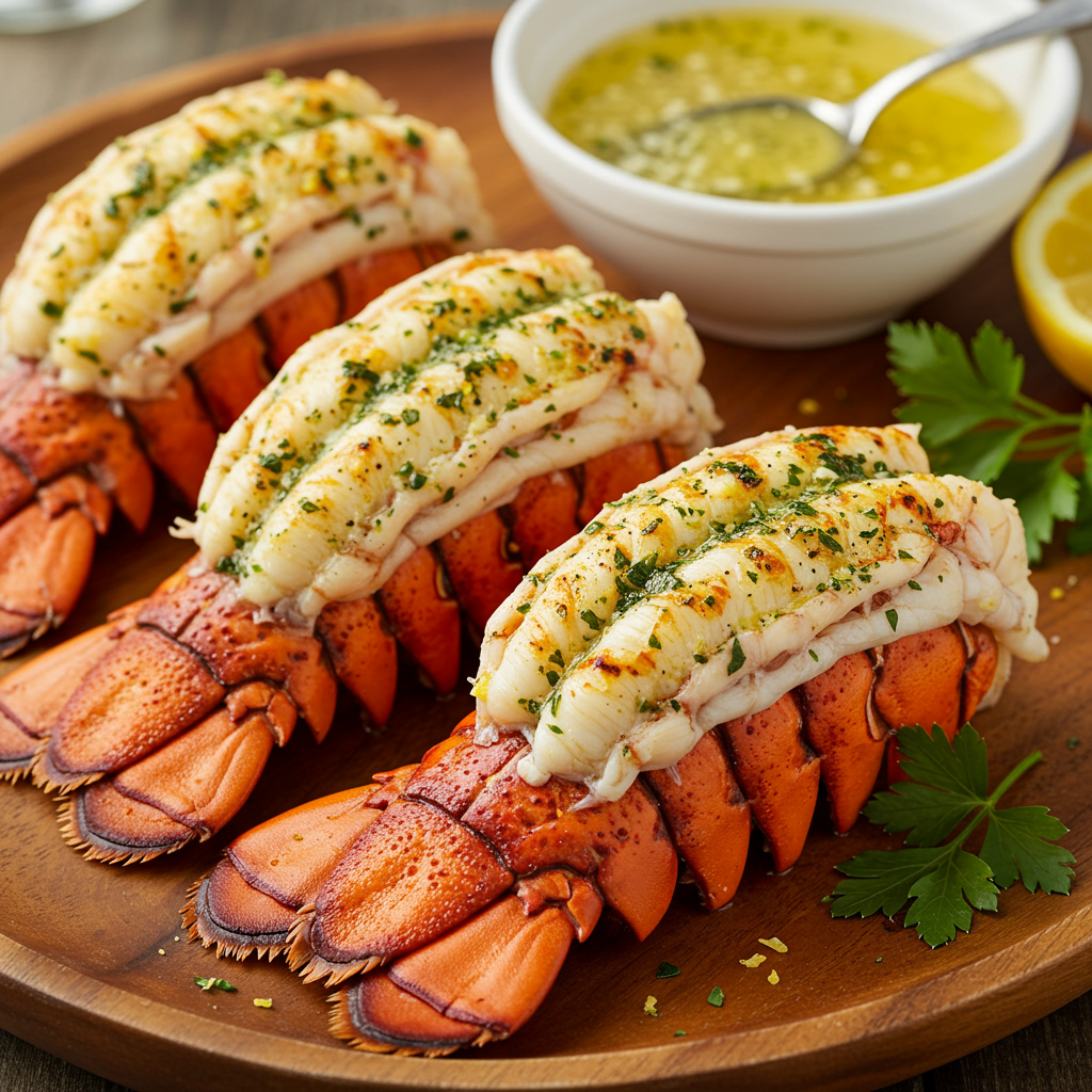 21. Air Fryer Lobster Tails with Lemon-Pepper Seasoning